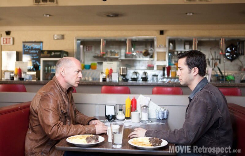 Looper - Movie Still - Diner Scene