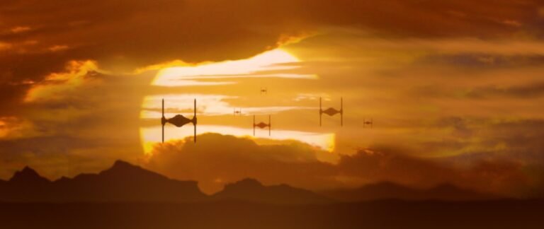 Star Wars The Force Awakens - Tie Fighter Sunset